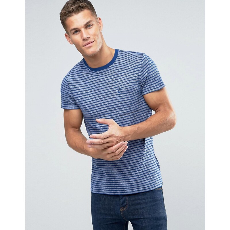 Jack Wills - T-shirt ajusté à rayures - Bleuet - Bleu