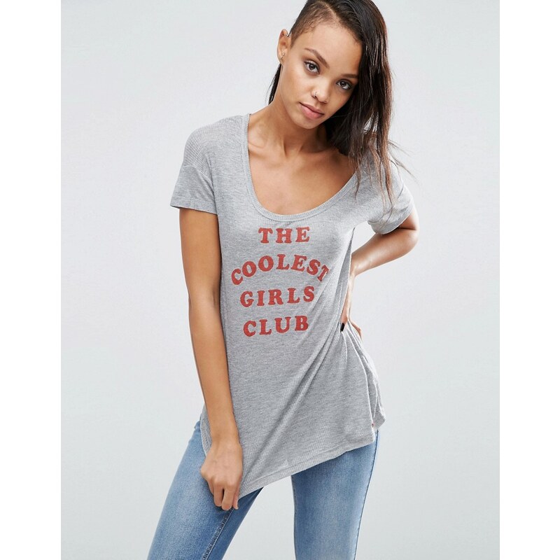 Pepe Jeans - Katrina Cool Girls Club - T-shirt - Gris