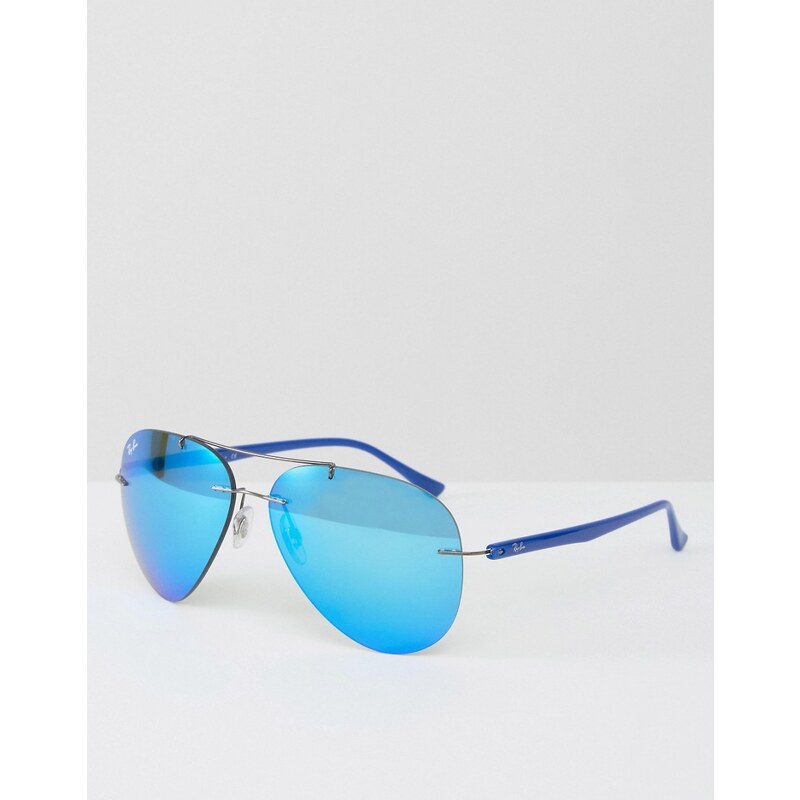 Ray-Ban - Lunettes de soleil aviateur sans monture - Bleu - Bleu
