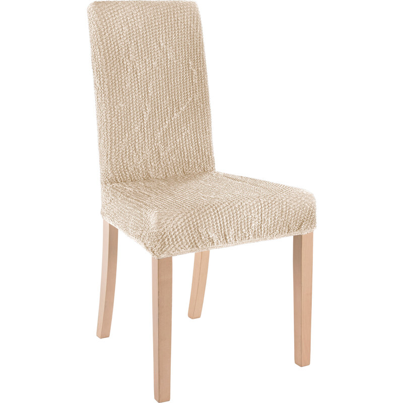 bpc living Bonprix - Housse de chaise effet froissé structuré beige pour maison