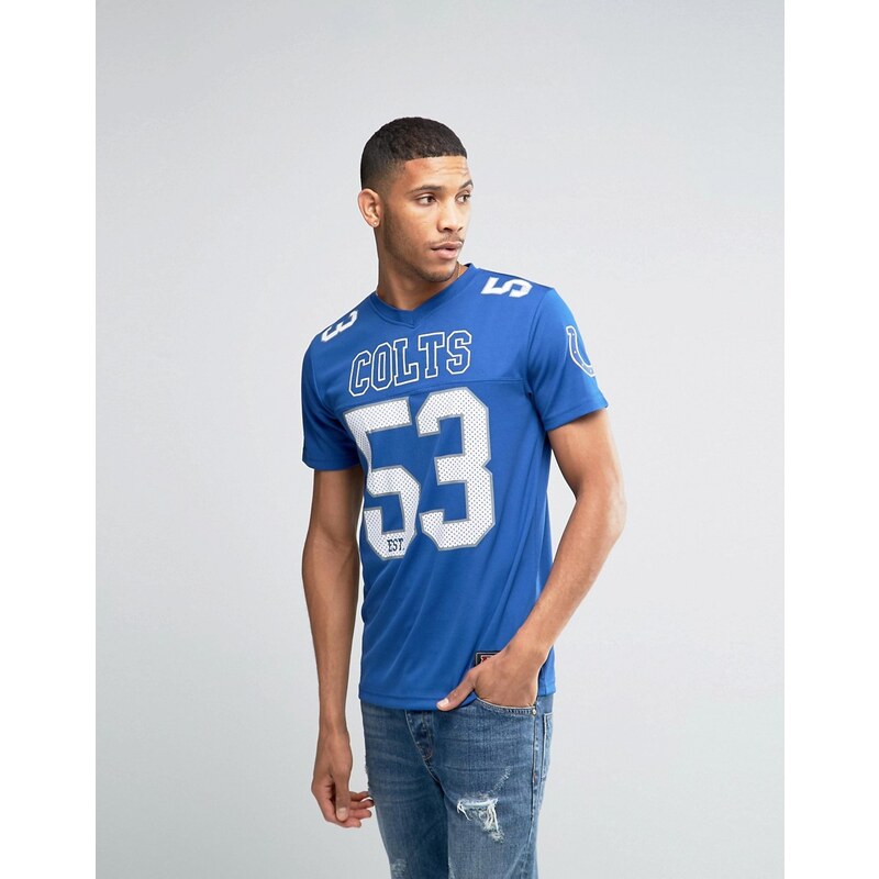 Majestic - Colts - T-shirt en maille de jersey - Bleu