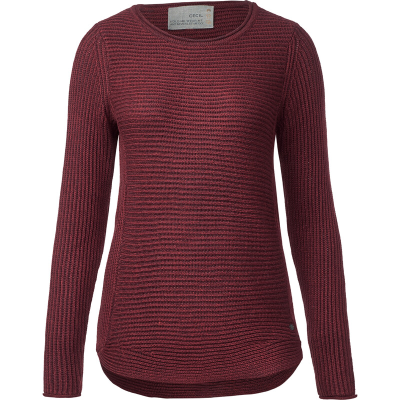 Cecil - Pull en maille Ruby - maroon red