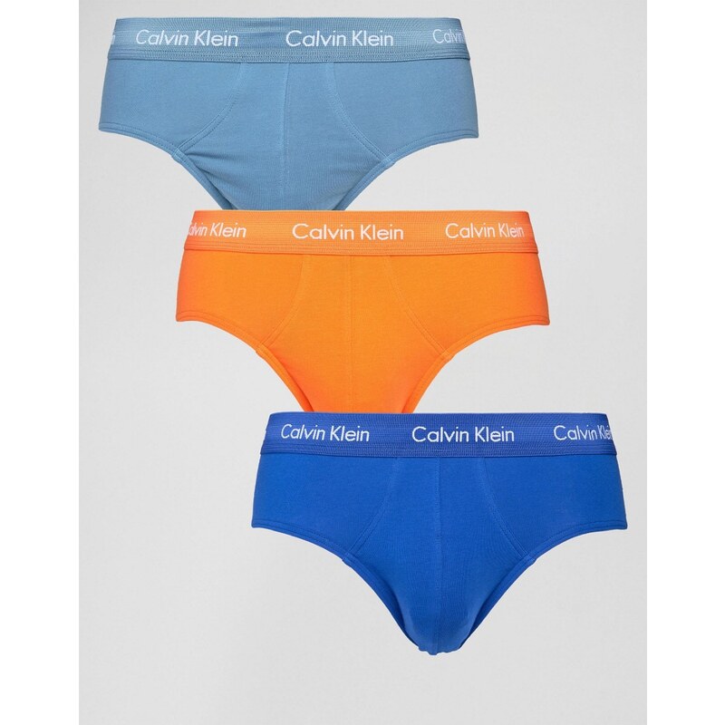 Calvin Klein - Lot de 3 slips en coton stretch - Multi
