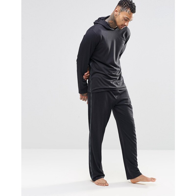 Calvin Klein - Pantalon slim confort avec bande griffée - Noir