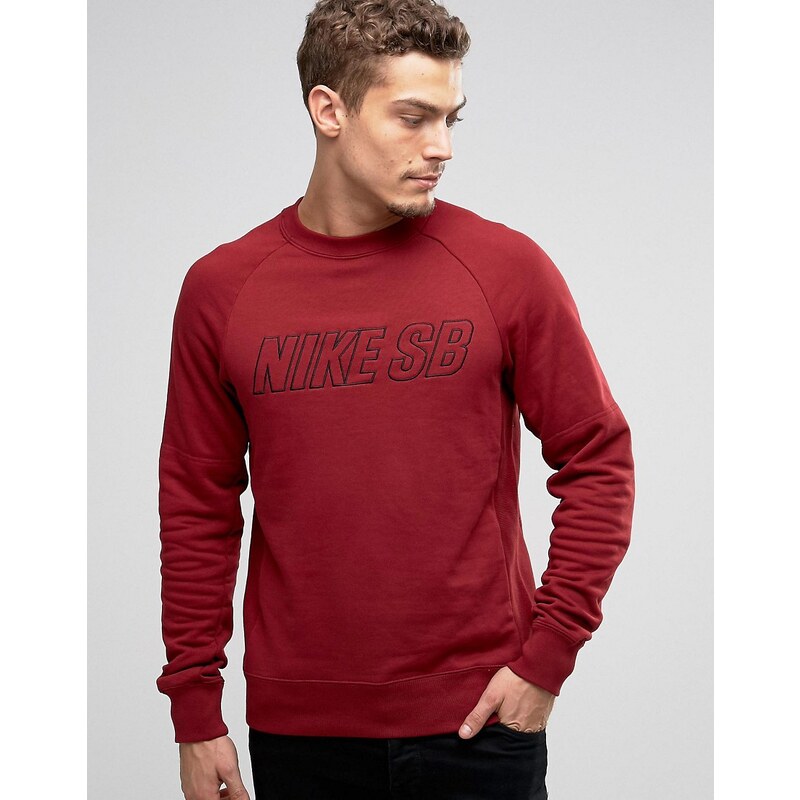 Nike SB - Everett - Sweat-shirt ras de cou - Rouge 800139-677 - Rouge