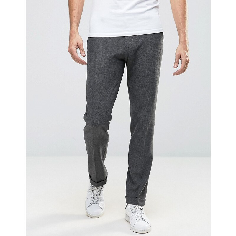 Selected Homme - Pantalon élégant stretch en jersey - Gris
