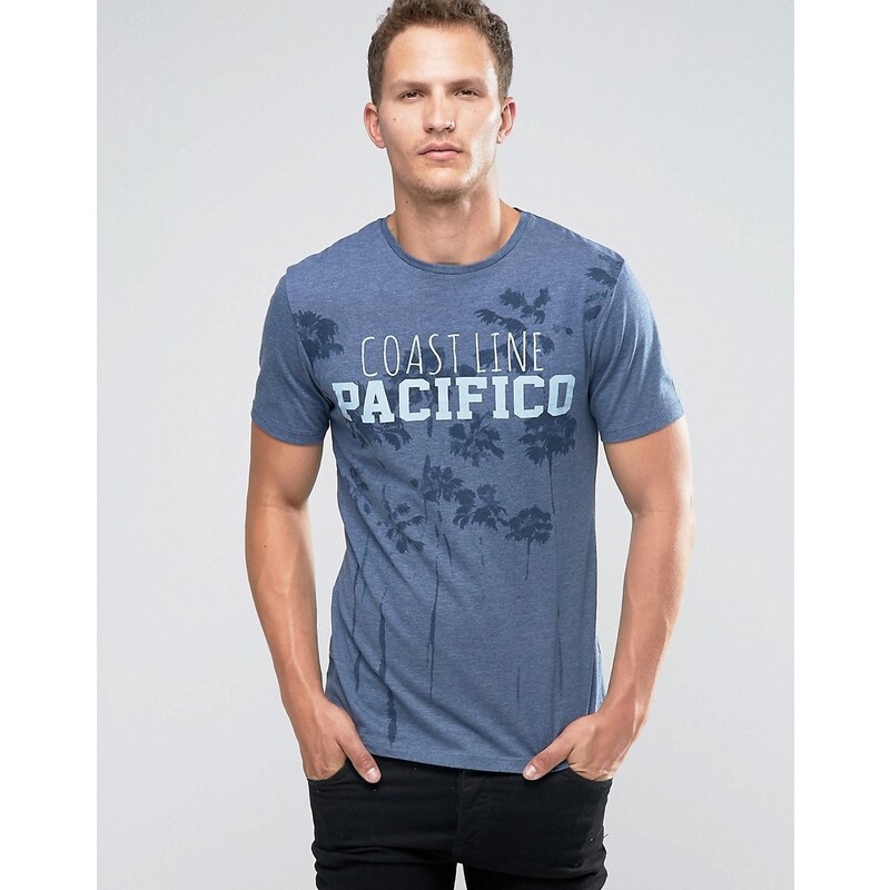 Celio - T-shirt à imprimé graphique - Bleu