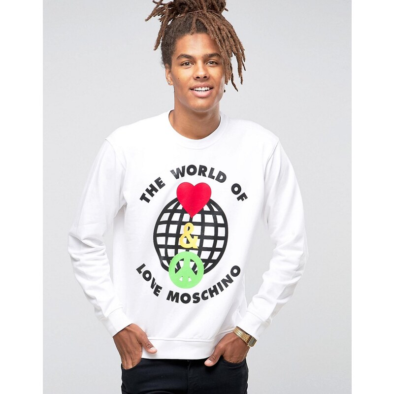 Love Moschino - World Of Sweater - Blanc