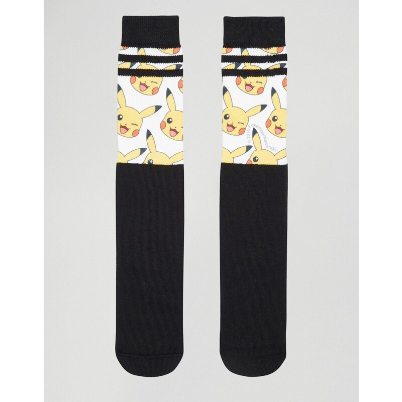 ASOS - Lot de 2 paires de chaussettes à imprimé Pokémon - Multi