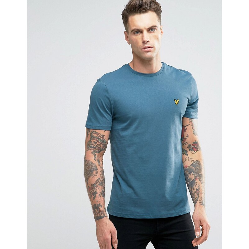 Lyle & Scott yle & Scott - T-shirt motif aigle - Bleu canard - Bleu