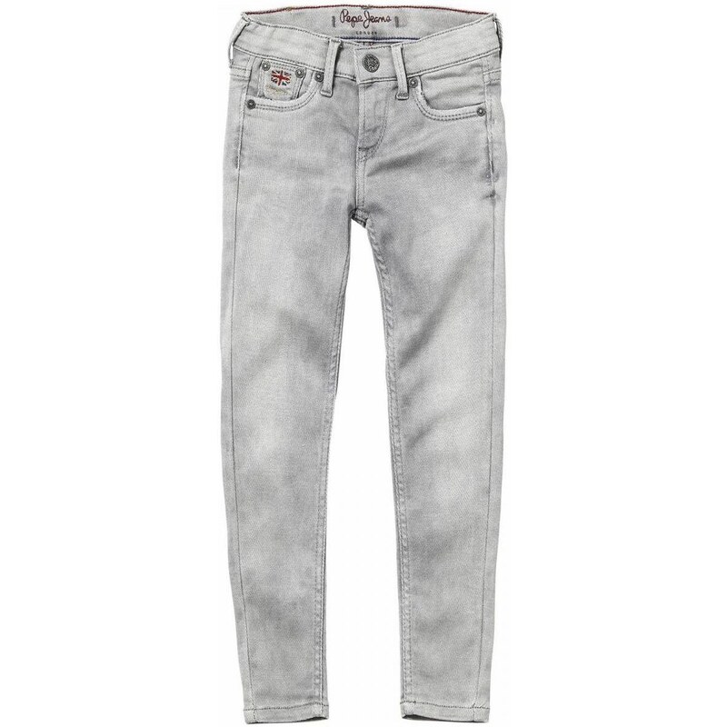 Pepe jeans Jeans enfant - Jean slim stretch gris perle enfant fille