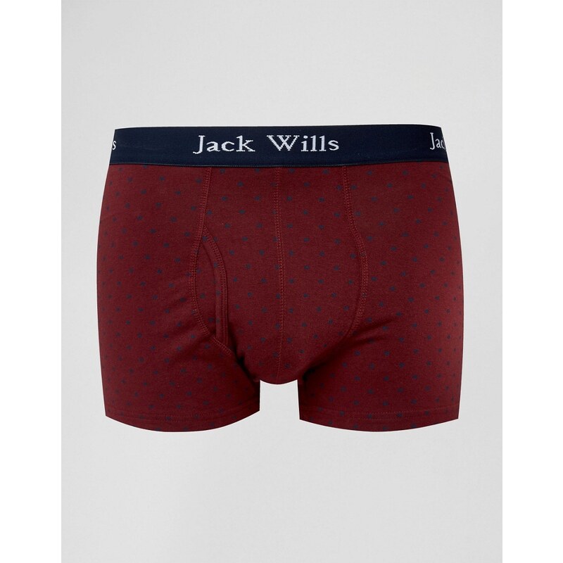 Jack Wills - Boxer à pois - Rouge - Rouge