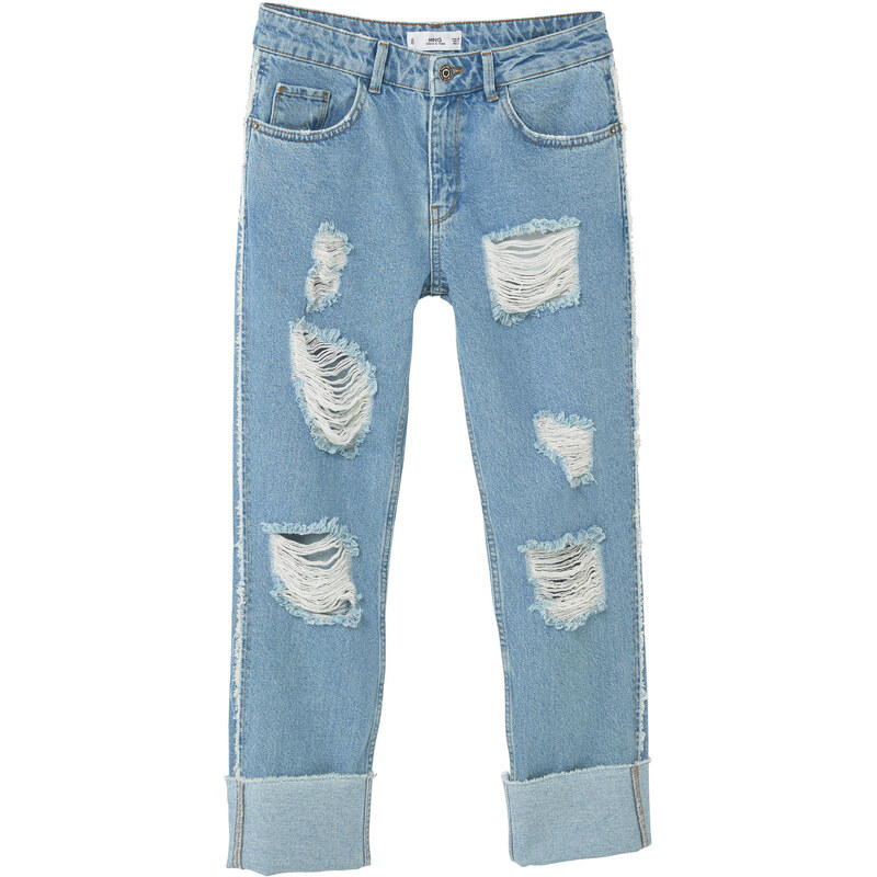 MANGO Jean Relaxed Fringes