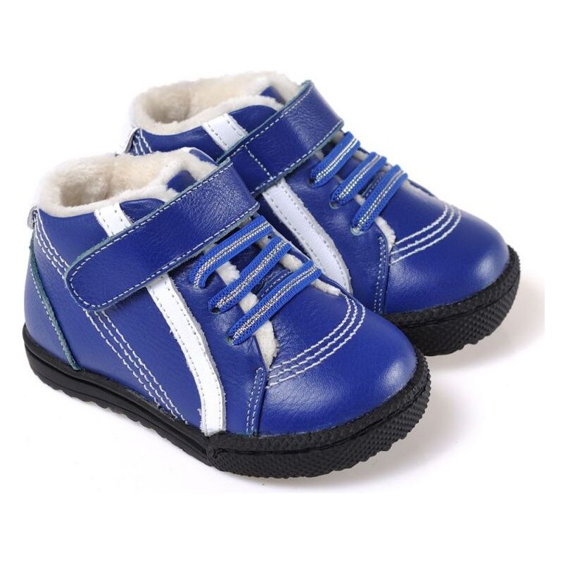 Caroch Chaussures enfant Chaussures semelle souple ultra résistante| Baskets bleues band