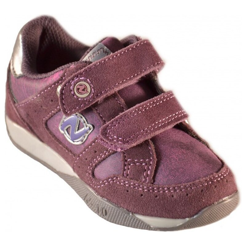Naturino Chaussures enfant Chaussures Petite Fille Violet Velcro Cuir Sport 370