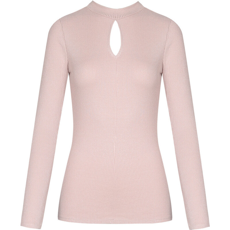 Tally Weijl Top Rose Clair Manches Longues