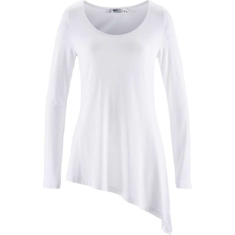 bpc bonprix collection T-shirt à manches longues base à pans blanc femme - bonprix