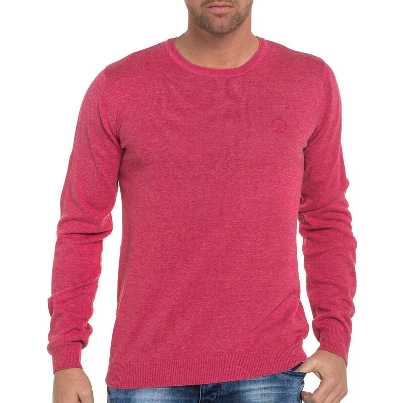 Legenders Pull Pull rose homme col rond