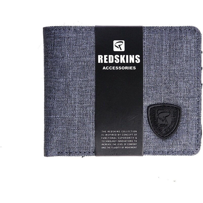Redskins Portefeuille Homme - Portefeuille Cassidy gris noir petit format