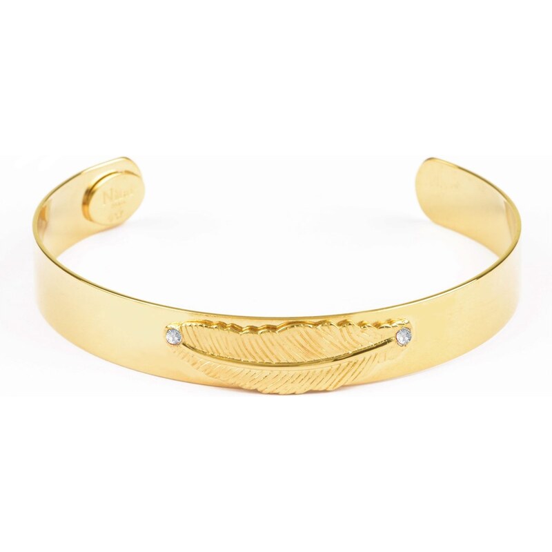 Bracelet en argent plaqué or orné de cristaux Swarovski® Kaya Nilaï