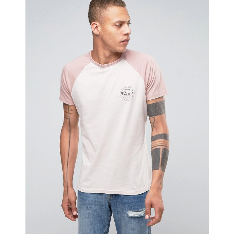 Friend or Faux - Recon - T-shirt à manches raglan - Rose