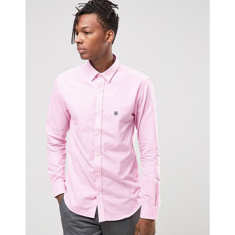Selected - Chemise Oxford à carreaux - Rose - Rose