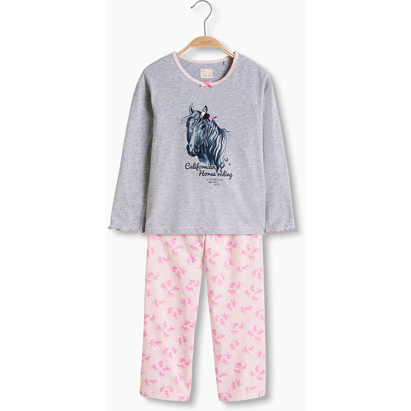 Esprit Pyjama chiné en jersey de coton mélangé