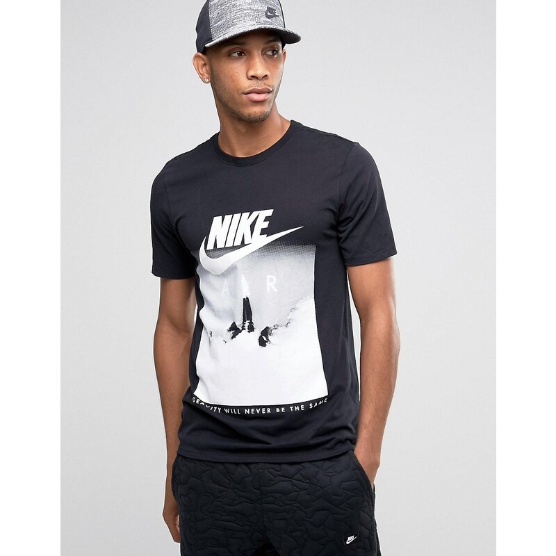 Nike Air - 806385-010 - T-shirt à imprimé fusée - Noir - Noir