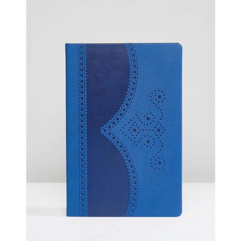 Ted Baker - Carnet motif richelieu - Bleu - Bleu