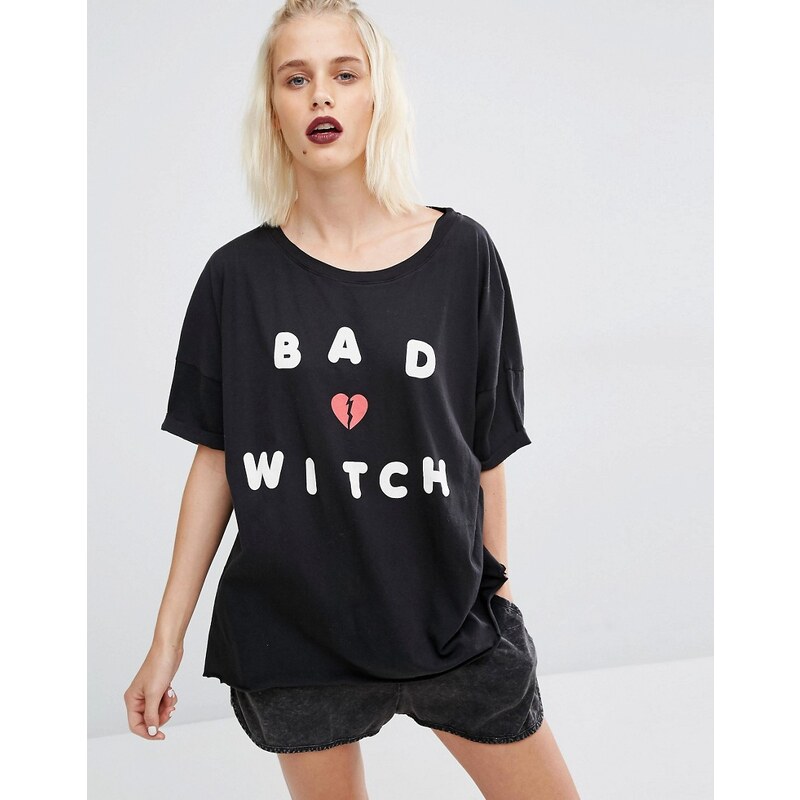Wildfox - Halloween - T-shirt Bad Witch - Noir