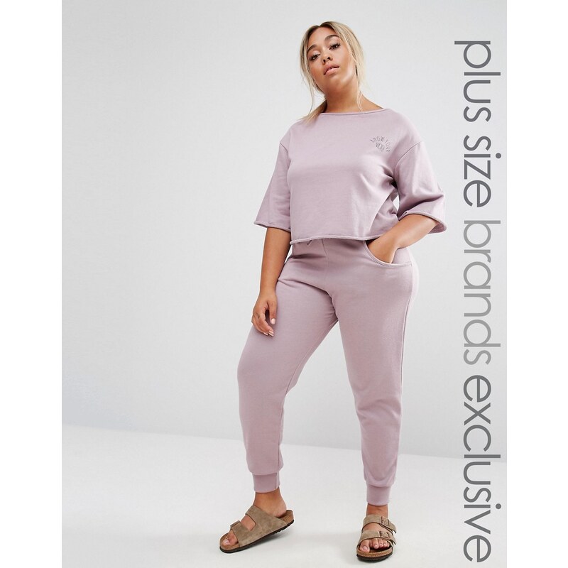 Pink Clove - Pantalon de survêtement souple - Violet