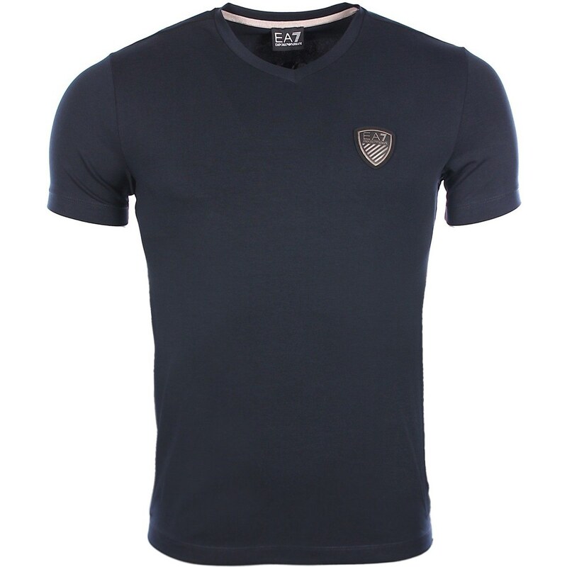 Emporio Armani EA7 T-shirt Armani Soccer - T-Shirt bleu marine slim fit homme 6XPT82 PJ18Z