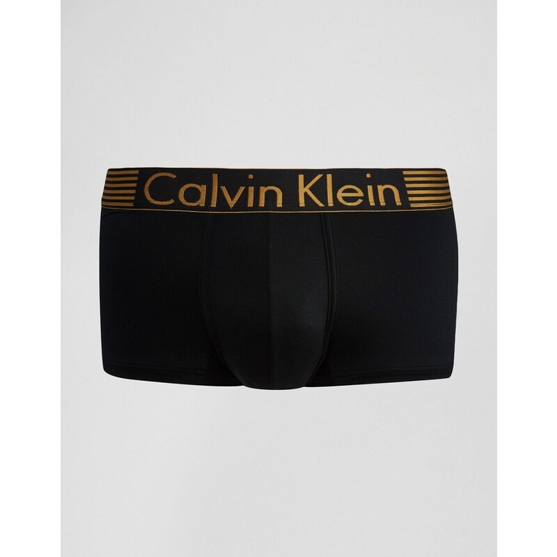 Calvin Klein - Iron Strength - Boxer en microfibre - Noir