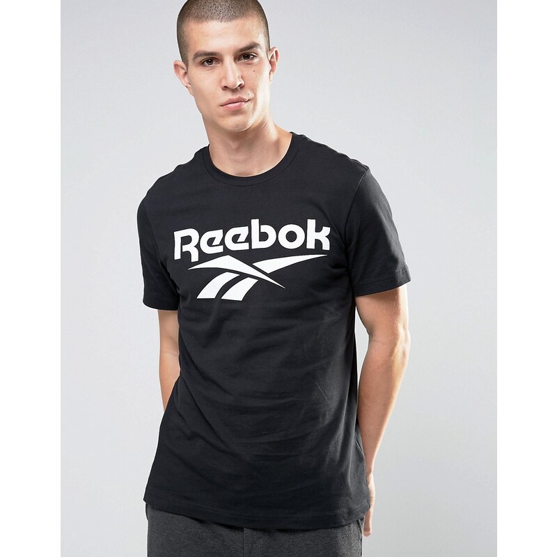 Reebok - Vector - AZ9526 - T-shirt avec grand logo - Noir - Noir