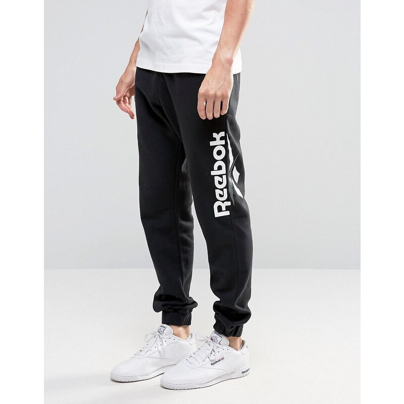 Reebok - Vector - Pantalon de jogging avec grand logo - Noir AZ9529 - Noir