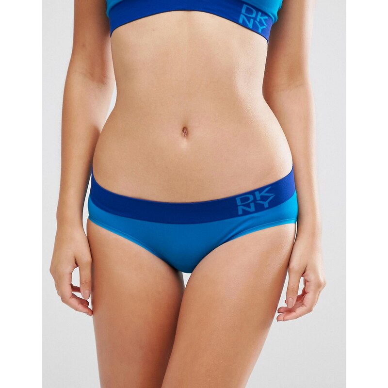 DKNY - Energy - Bas de bikini sans coutures - Bleu