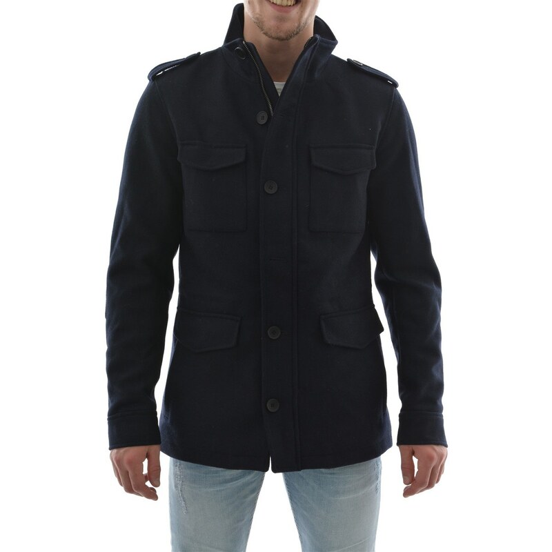 Jack Jones Manteau blousons et vestes jjprcody wool jacket bleu