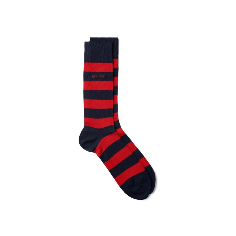 GANT Chaussettes à Larges Rayures - Red