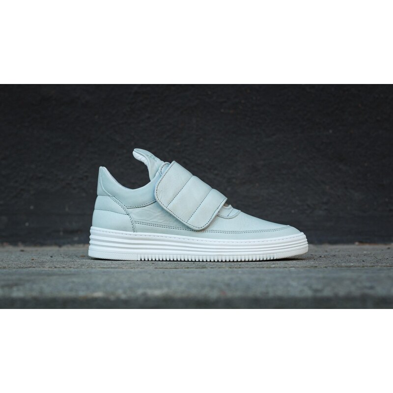 Filling Pieces Low Top Padded Velcro Grey