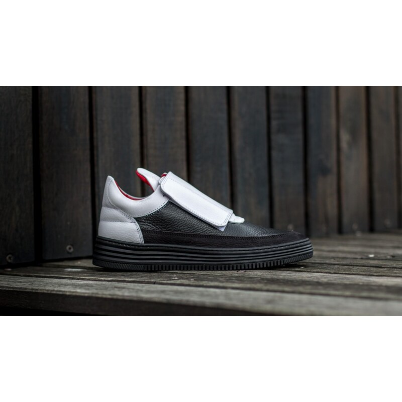 Filling Pieces Low Top Single Velcro White/ Bkack