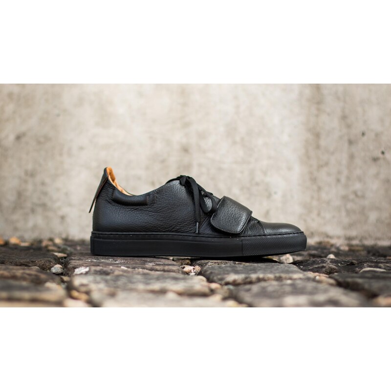 Marco Laganà Sneaker Strap Black Leather - Black Sole
