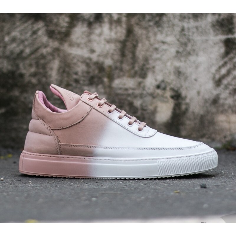 Filling Pieces Low Top Degrade White/ Coral