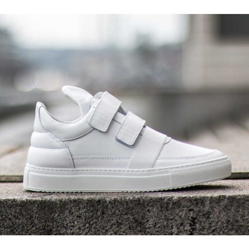 Filling Pieces Low Top Double Strap All White