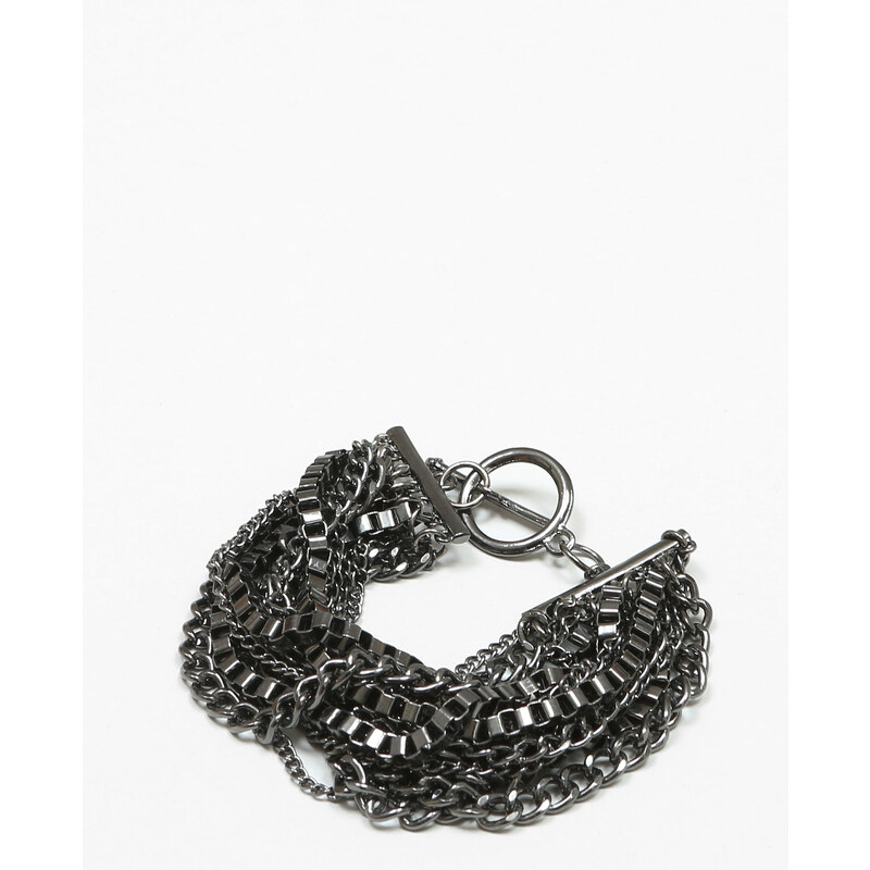 Bracelet multi-chaînes Femme - Couleur gris argenté - Taille 00 -PIMKIE- LA MODE FEMME