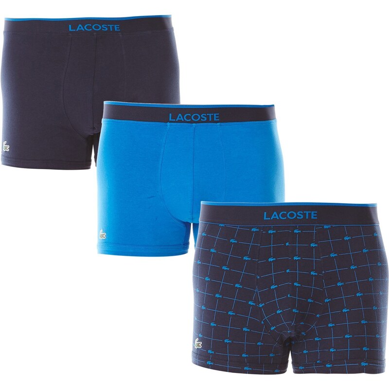Lacoste Underwear Lot de 3 boxers - bleu