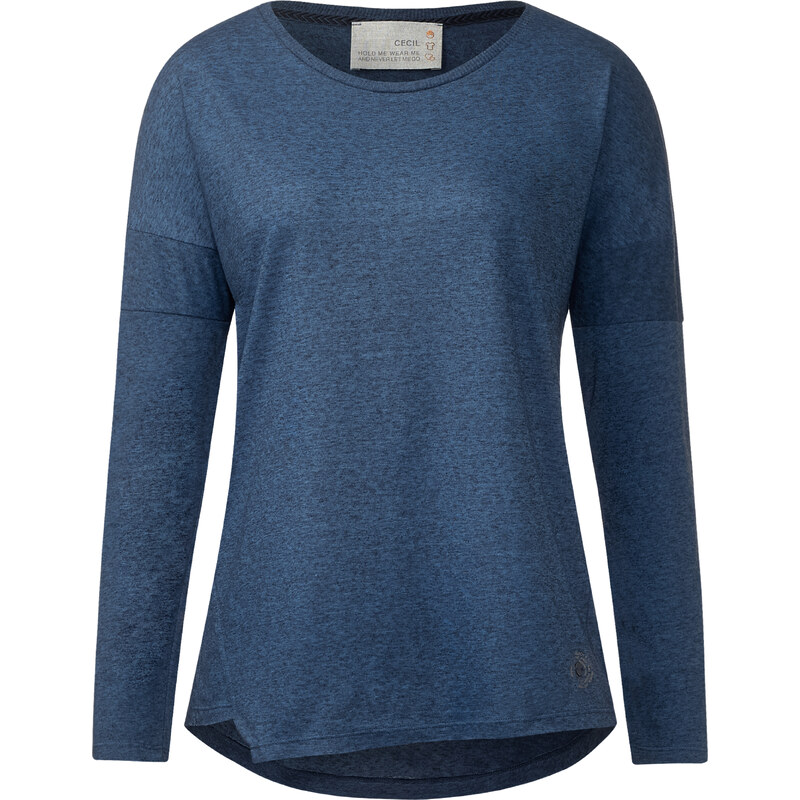 Cecil - T-shirt à base asymétrique - deep bleu melange