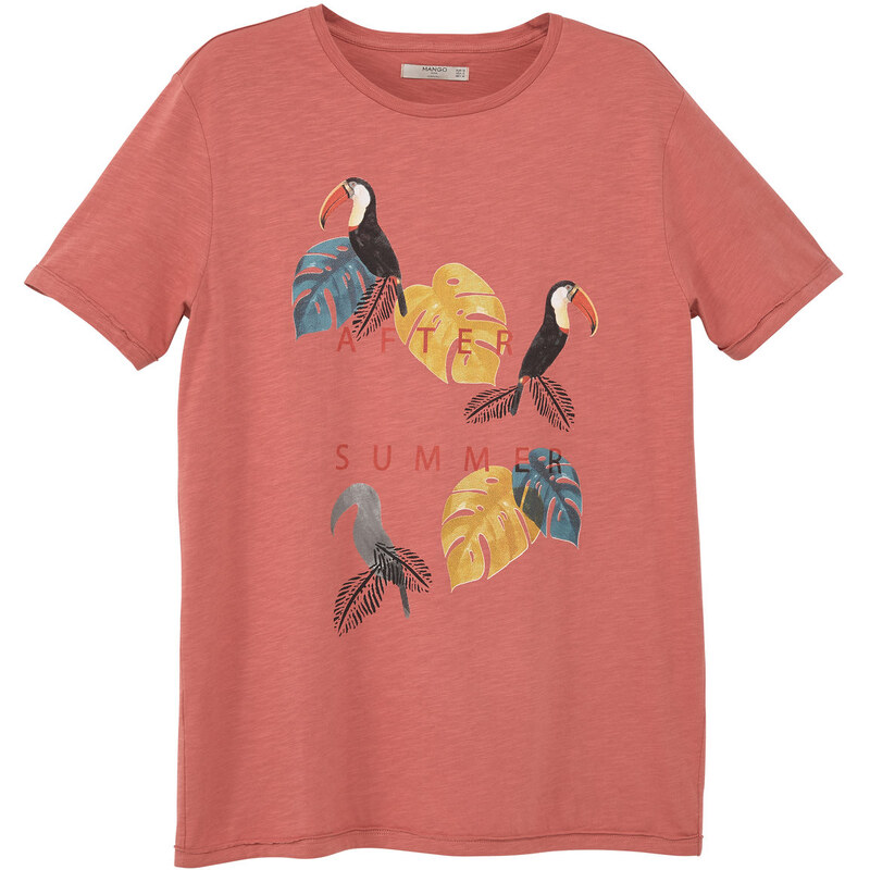 MANGO MAN T-Shirt Imprimé Oiseaux