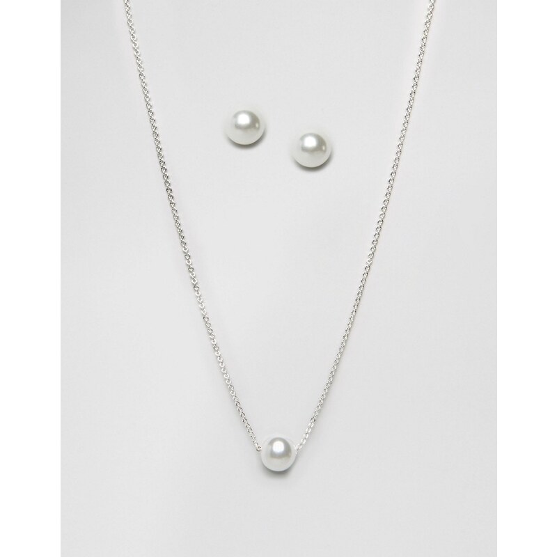 Johnny Loves Rosie Pearl Drop Necklace And Earring Gifting Set - Doré
