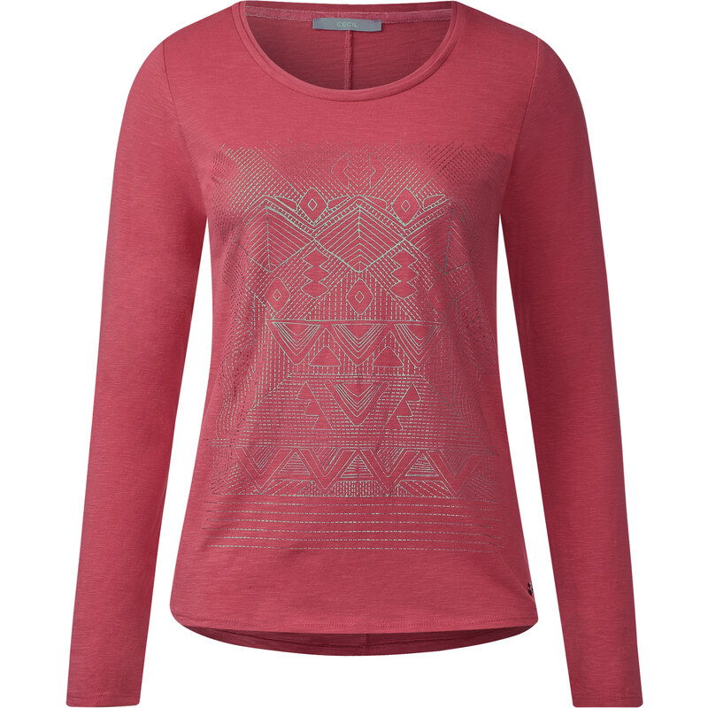 Cecil - T-shirt à imprimé ethnique - raptured pink