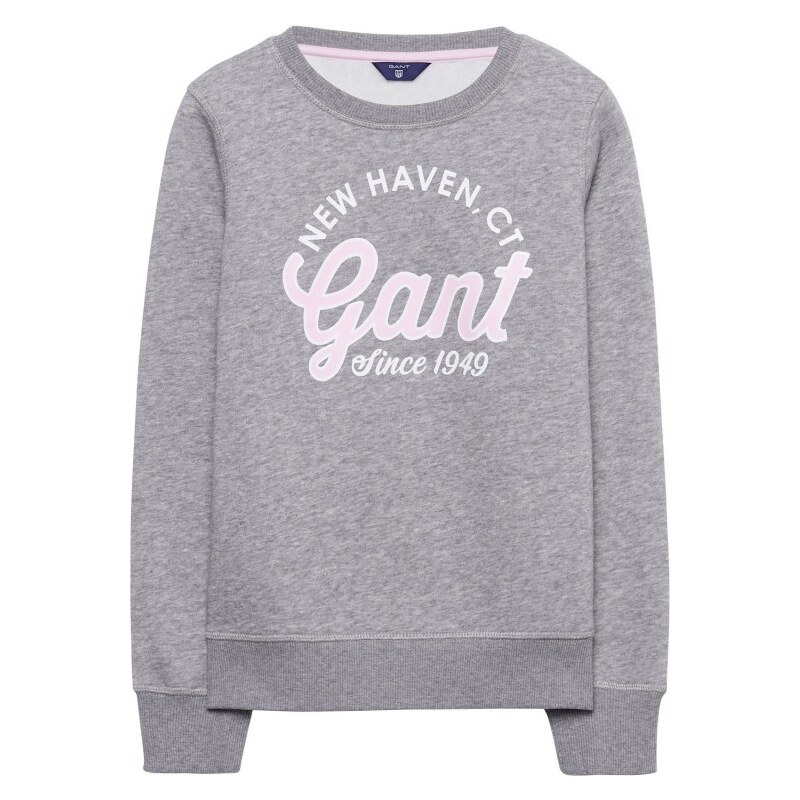 GANT Sweat-shirt Ras Du Cou - Grey Melange